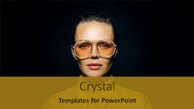  Presentation with black business - PPT theme with closeup-portrait-of-attractive-caucasian background and a gold colored foreground