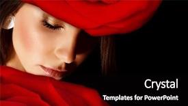  Presentation with red floral - PPT layouts featuring closeup portrait of beautiful arab background and a black colored foreground