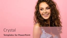  Presentation with close up baby girl knitted - Slide deck featuring closeup-portrait-of-beautiful-girl background and a lemonade colored foreground