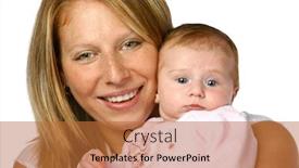  Presentation with mom baby - Audience pleasing presentation theme consisting of lots of snow next to lake tahoe backdrop and a light gray colored foreground.