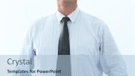  Presentation with confident - Cool new PPT theme with closeup-portrait-of-confident-businessman backdrop and a light blue colored foreground