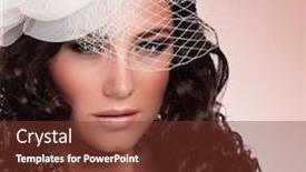  Presentation with sexy girl - Cool new PPT layouts with portrait of smiling young businesswoman holding eyeglasses in office backdrop and a light gray colored foreground