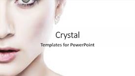  Presentation with emotions - Audience pleasing presentation theme consisting of closeup portrait of sexy whiteheaded young woman emotions cosmetics isolated on a white background backdrop and a white colored foreground