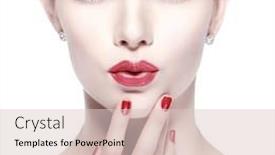  Presentation with sexy - Beautiful theme featuring closeup portrait of sexy whiteheaded young woman with beautiful red lips on white background photos from bleaching toning backdrop and a lemonade colored foreground