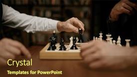  Presentation with queen chess - Presentation having closeup-selective-focus-view background and a tawny brown colored foreground