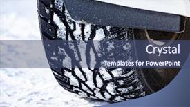  Presentation with automobile - Cool new presentation with closeup shot of automobile studded backdrop and a ocean colored foreground