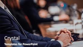  Presentation with education training - Presentation enhanced with closeup-shot-of-business-people background and a wine colored foreground