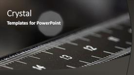  Presentation with rail - Amazing slide deck having closeup-shot-of-centimeter-markings backdrop and a dark gray colored foreground