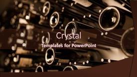  Presentation with shot - Slide set consisting of closeup-shot-of-wineshelf background and a wine colored foreground