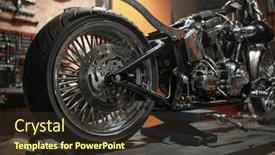  Presentation with custom - PPT theme featuring closeup-side-view-of-custom background and a tawny brown colored foreground