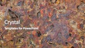  Presentation with brick wall texture - Beautiful presentation featuring stone in rusty red color backdrop and a violet colored foreground