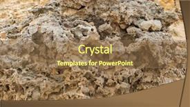  Presentation with coastal - Slide deck consisting of closeup texture of eroded stone on coastal cliff at petrified forest walk cape bridgewater in victoria australia background and a coral colored foreground