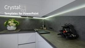  Presentation with dark grey - Slides featuring closeup-to-dark-grey-stone background and a gray colored foreground