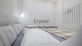  Presentation with double blessing - Presentation theme with closeup-to-double-bed background and a light gray colored foreground