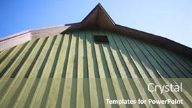  Presentation with barn - Amazing slide set having closeup-view-of-a-vintage backdrop and a seafoam green colored foreground