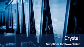  Presentation with air conditioning - PPT theme consisting of closeup view of air conditioner background and a ocean colored foreground