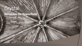  Presentation with cordoba - Beautiful presentation featuring closeup-view-of-ancient-architecture backdrop and a gray colored foreground