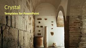  Presentation with cordoba - Audience pleasing PPT layouts consisting of closeup-view-of-ancient-architecture backdrop and a tawny brown colored foreground