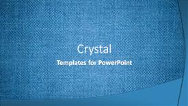  Presentation with light blue - PPT theme consisting of blue natural clean denim texture background and a teal colored foreground
