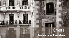  Presentation with old buildings - Presentation consisting of closeup-view-of-old-buildings background and a gray colored foreground