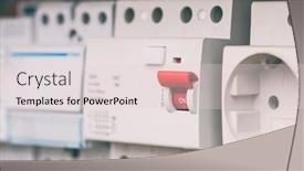  Presentation with switchboard - Colorful PPT theme enhanced with closeup-view-of-one backdrop and a lemonade colored foreground