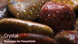  Presentation with stones - Audience pleasing slide deck consisting of closeup-view-of-the-stones backdrop and a wine colored foreground