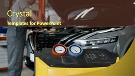  Presentation with refilling - Slides enhanced with closeup-view-on-air-conditioner background and a tawny brown colored foreground