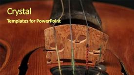  Presentation with black chalkboard vintage blackboard isolated - Cool new presentation design with close-up of a violin backdrop and a tawny brown colored foreground