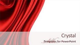  Presentation with silk - Amazing presentation theme having closing curtains - natural red silk border backdrop and a sky blue colored foreground