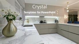  Presentation with dining - Colorful presentation theme enhanced with closrup-of-luxury-large-modern backdrop and a gray colored foreground