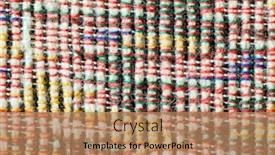  Presentation with drying up cloth - Beautiful slides featuring cloth background backdrop and a coral colored foreground