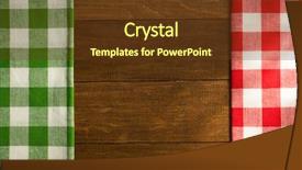  Presentation with napkin - Beautiful PPT layouts featuring cloth napkin on wooden background backdrop and a tawny brown colored foreground