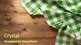  Presentation with napkin - Amazing presentation design having cloth napkin on wooden background backdrop and a tawny brown colored foreground