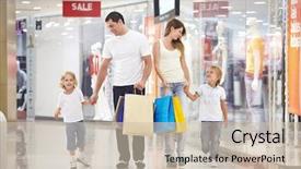  Presentation with young children - PPT theme consisting of clothes boys - young family with two children background and a soft green colored foreground