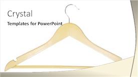  Trousers PPT template - Cool new presentation with clothes-hanger-for-trousers backdrop and a white colored foreground