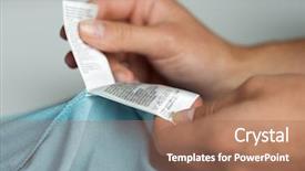  Presentation with holding hands - Cool new theme with clothes laundry people and housekeeping backdrop and a coral colored foreground