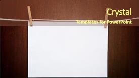  Presentation with clothes - Slides with clothes pin - paper background and a tawny brown colored foreground