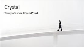  Presentation with runway - Theme featuring clothes walking in white runway background and a white colored foreground