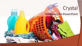  Presentation with clothes - Cool new slides with clothes with detergent backdrop and a lemonade colored foreground