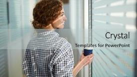  Presentation with rear view of bodyguard - Beautiful presentation theme featuring clothescompany - rear view of positive attractive backdrop and a  colored foreground