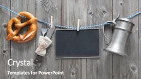  Presentation with oktoberfest - Amazing slide set having clothesline background for oktoberfest backdrop and a gray colored foreground