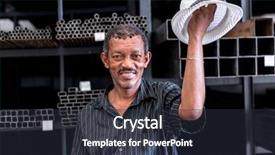  Presentation with dancing - Presentation theme with brazil clothing - brazilian man dancing samba background and a tawny brown colored foreground