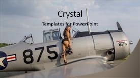  Presentation with clothing - Presentation design featuring clothing a ww ii aircraft background and a light gray colored foreground