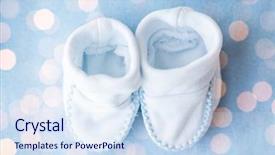  Presentation with baby congratulation boy blue - Audience pleasing theme consisting of clothing babyhood motherhood and object backdrop and a  colored foreground