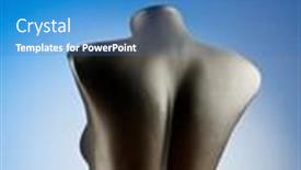  Presentation with clothing - PPT layouts having clothing-mannequins-against-gradient-background background and a teal colored foreground