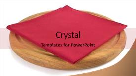  Presentation with cutting board - Audience pleasing presentation theme consisting of clothing red - napkin at cutting board backdrop and a red colored foreground