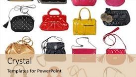  Presentation with black women advocate - Colorful PPT layouts enhanced with stylish clothings - collection of women's handbags backdrop and a lemonade colored foreground