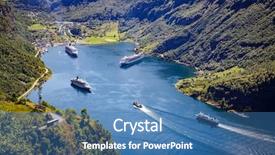  Presentation with beautiful nature - Cool new presentation design with cloud 9 - geiranger fjord beautiful nature norway backdrop and a teal colored foreground