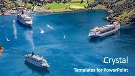  Presentation with beautiful nature - PPT layouts consisting of cloud 9 - geiranger fjord beautiful nature norway background and a  colored foreground