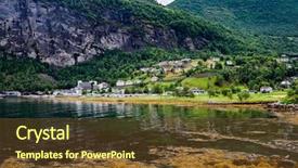  Presentation with beautiful nature in twilight - Slide set enhanced with cloud 9 - geiranger fjord beautiful nature norway background and a  colored foreground